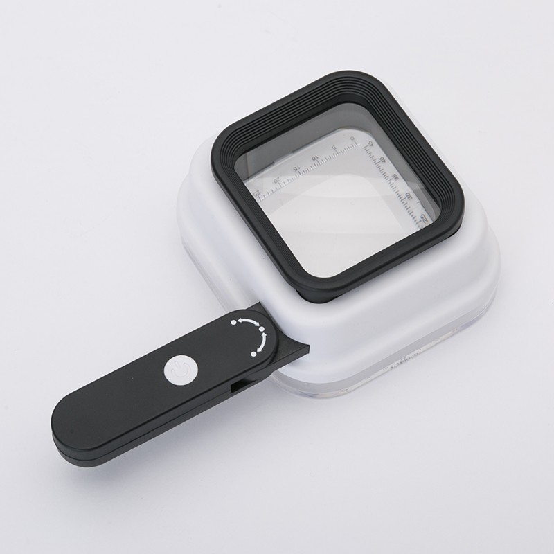 10X/15x/20X Handheld/ Hans-free/ LED UV lights Magnifier with scale