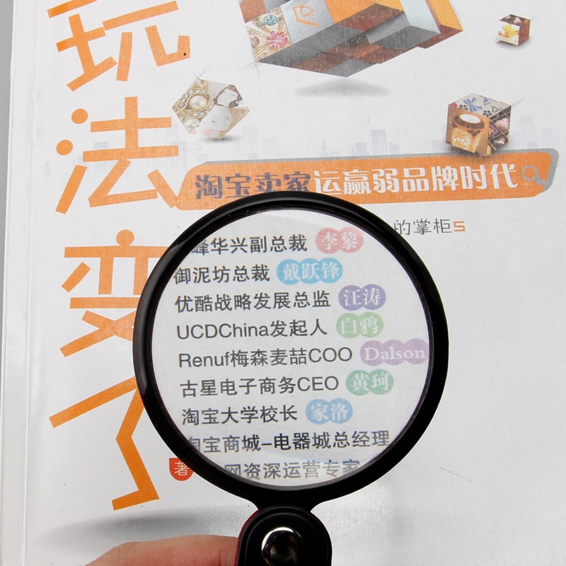 Hot sale portable pocket magnifying glass free-rotating loupe 5x60mm