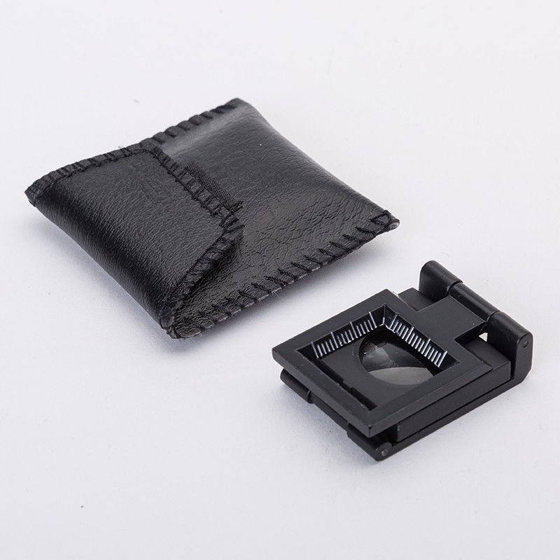 Metal Linen tester magnifier 8x Folding Magnifying Glass 8X20mm TH-9007B