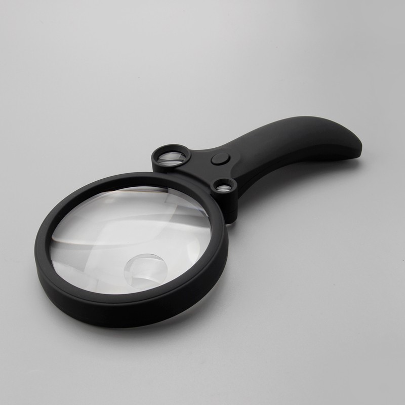 2.5x/4.5x/25x/55x handheld magnifier with Led and UV light Gift magnifier