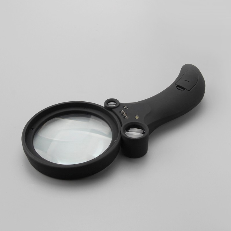 2.5x/4.5x/25x/55x handheld magnifier with Led and UV light Gift magnifier