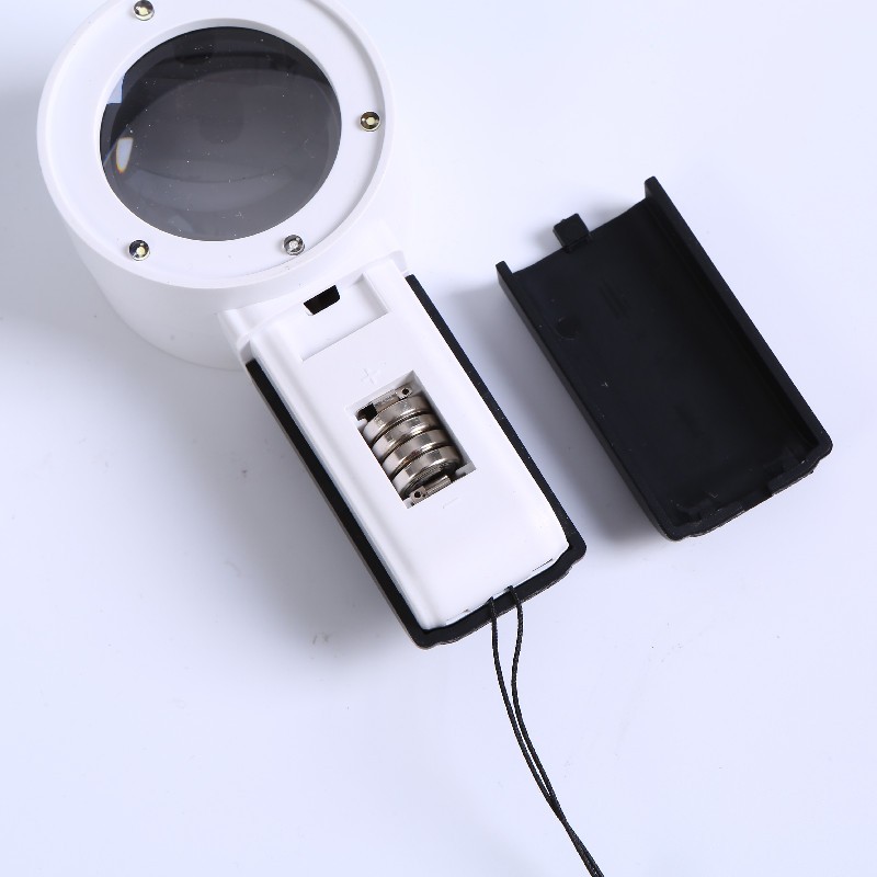 30X Portable HD Handheld Illuminating Magnifier Double Lens Magnifying Glass With Led Light