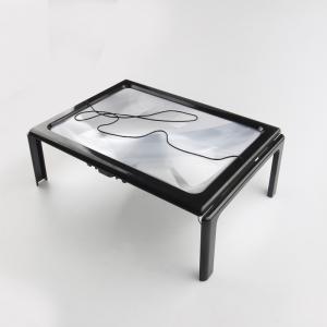 A4 Size Large Handsfree Reading Magnifier 4 LED Desk  Magnifier 