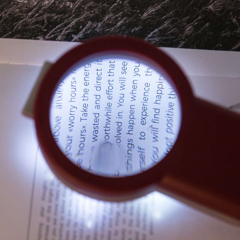 Booklight magnification with USB desktop optical lens with led 