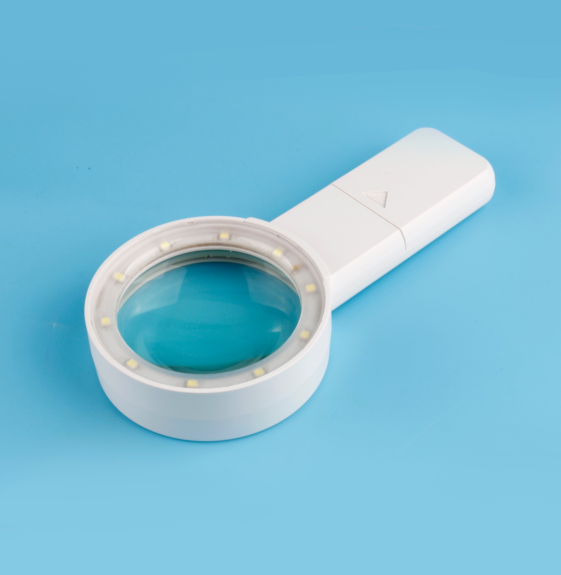 Handheld magnifier with 10 led light 10x