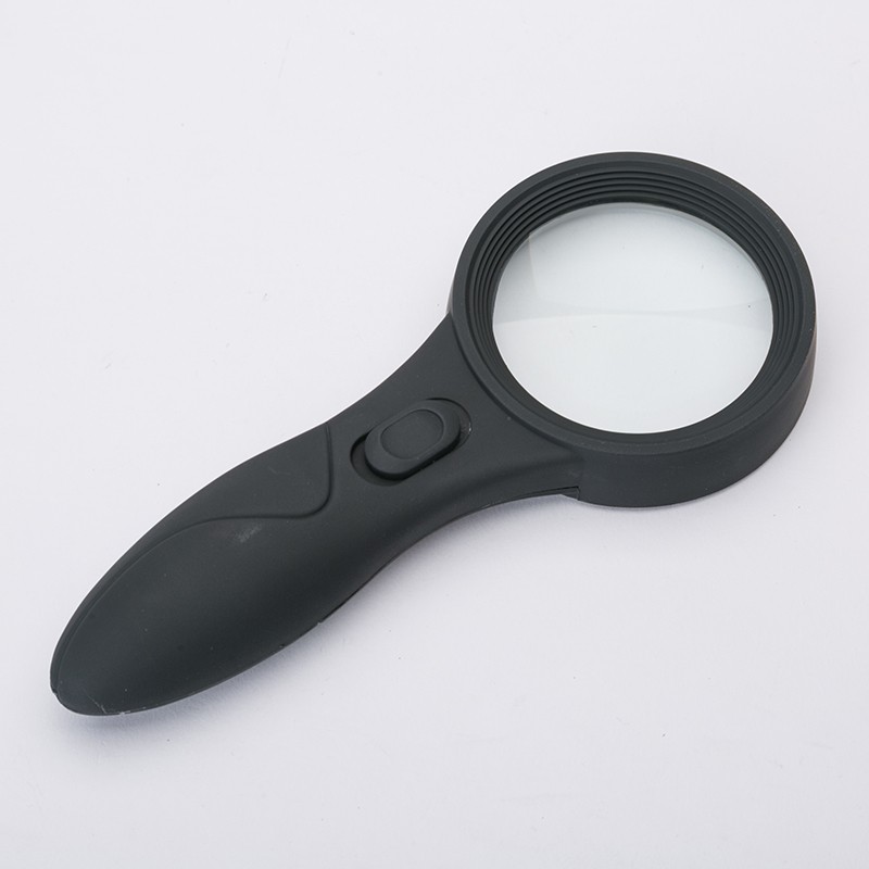High-grade round handheld LED magnifier reading magnifier4x65MM