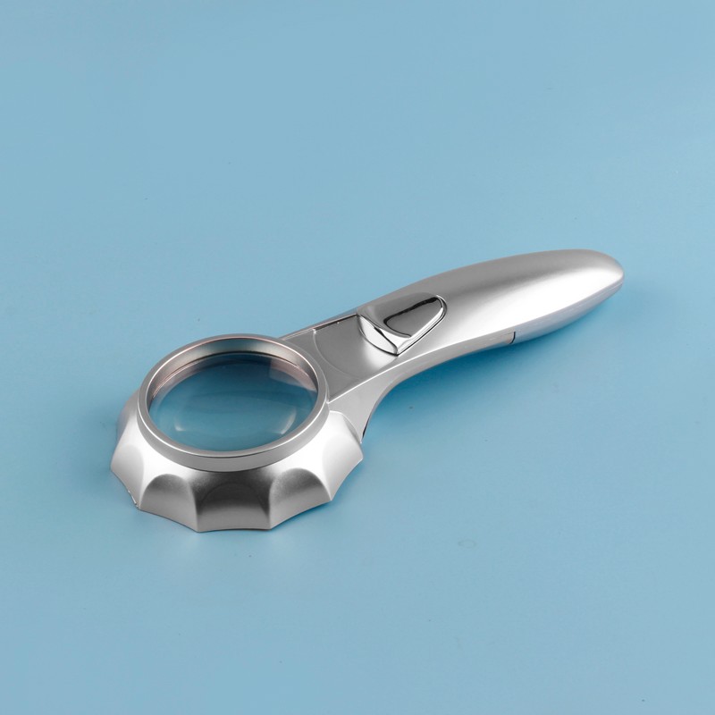 Hot sale handheld magnifying glass with led lamp 