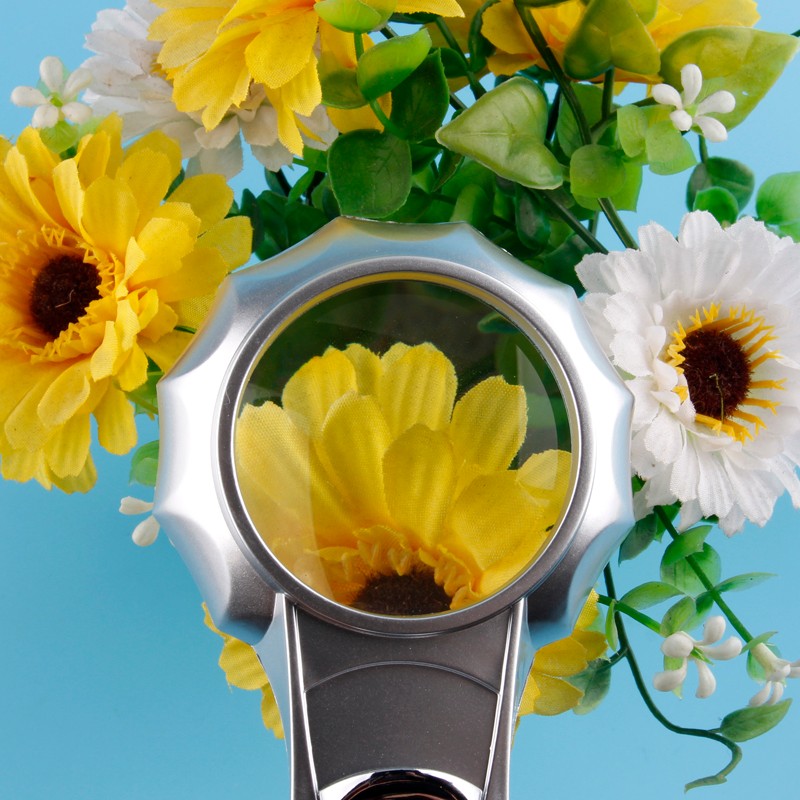 Hot sale handheld magnifying glass with led lamp 