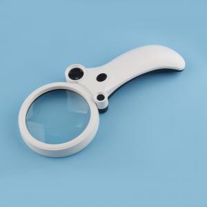 Lighted magnifying glass 2.5x/25x/55x Handheld reading magnifer for senior and kids