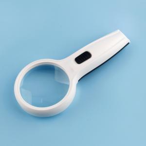 Multifunction handheld magnifier double magnification 2.5x/5x  with led lights
