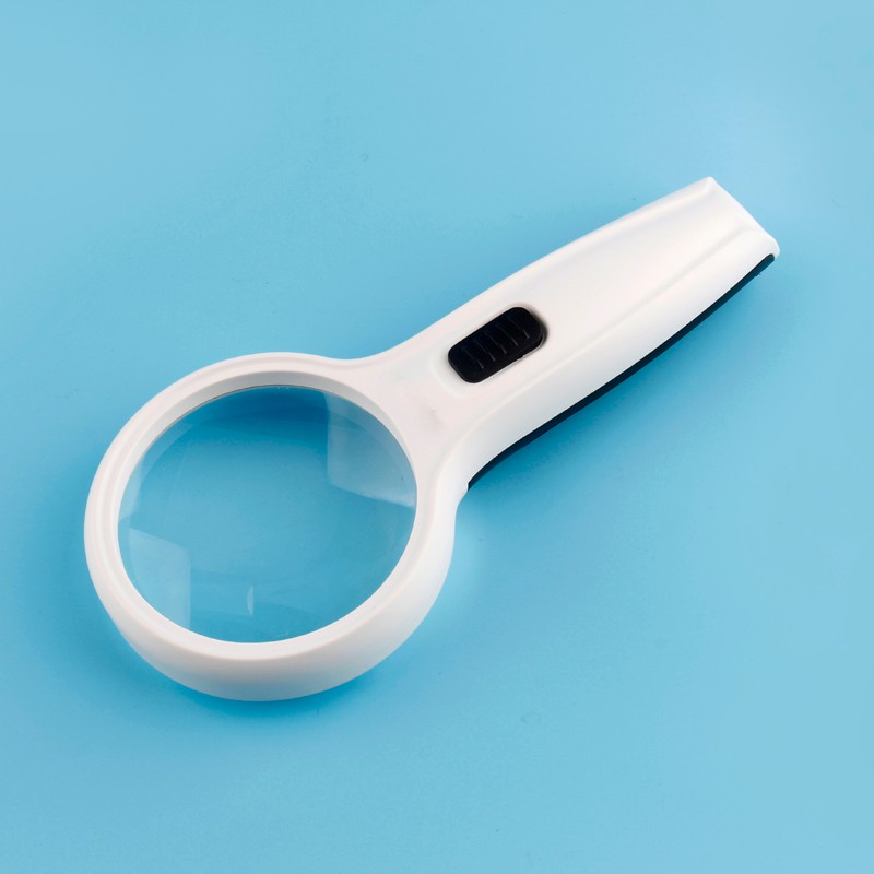 Multifunction handheld magnifier double magnification 2.5x/5x  with led lights
