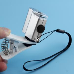  Cellphone clip microscope with led light magnifier 