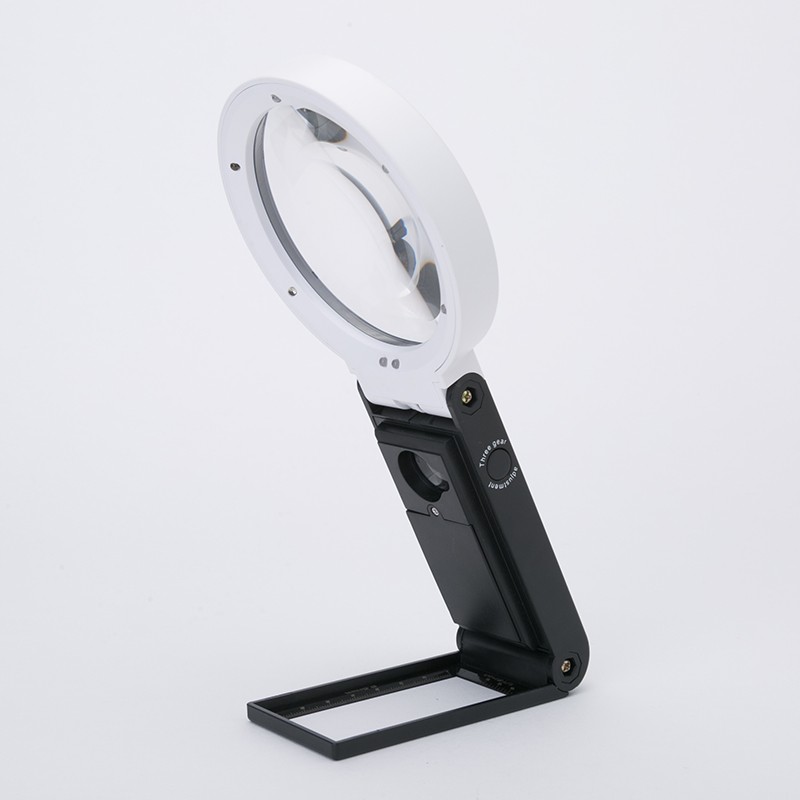 New design folding magnifier with led illuminated handheld magnifier