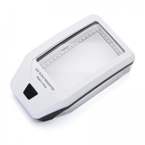 New design magnifying glass with light,rectangular scale magnifier with LED and UV lights