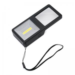 New design portable multifunction magnifier optical lens with led lighting lamp