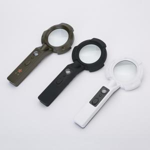 New design handheld magnifier with LED and UV lights magnifier 6X