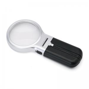 New fashion LED light desktop magnifier foldable magnifier