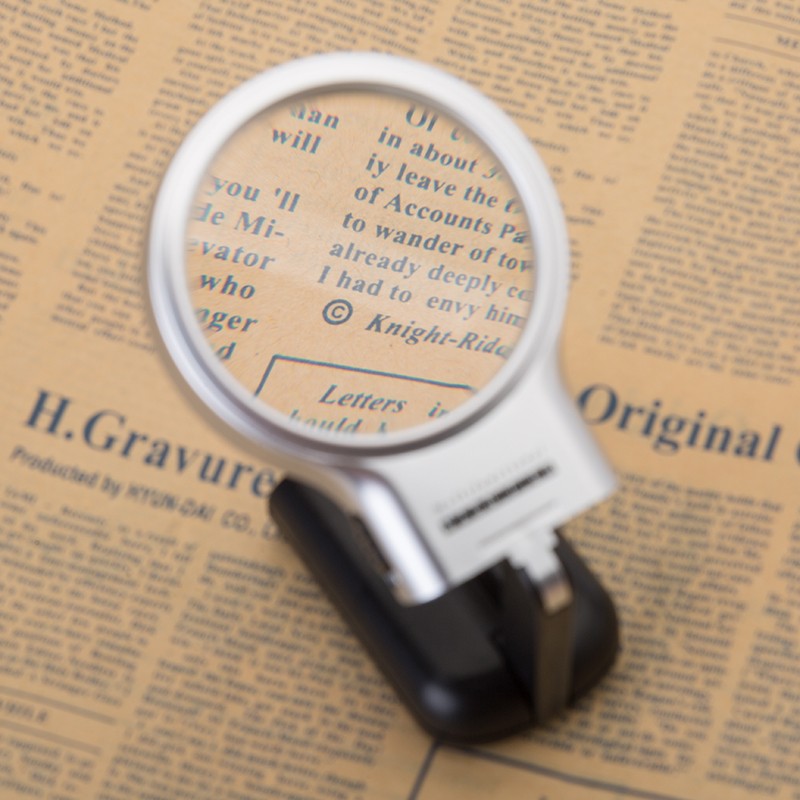 New fashion LED light desktop magnifier foldable magnifier