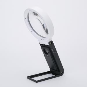 Pocket Lupa Magnifying Glass, Foldable Hand Held Magnifying Glass With Led Light