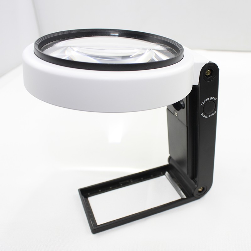 Portable Magnifying Glasses for Sale, 10X Magnifying Glass To Reading Newspaper, Magnifying Glass With Led Light