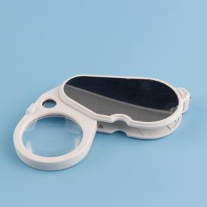 Portable jewelry magnifier 4x/15x pocket magnifying glass led light