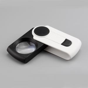 Small size handheld magnifier folding led lights magnifier 8x40MM
