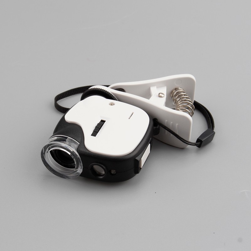 TH-7004DB 48* 48* 22mm 55X Novel Pocket Mobile Phone Microscope with UV light