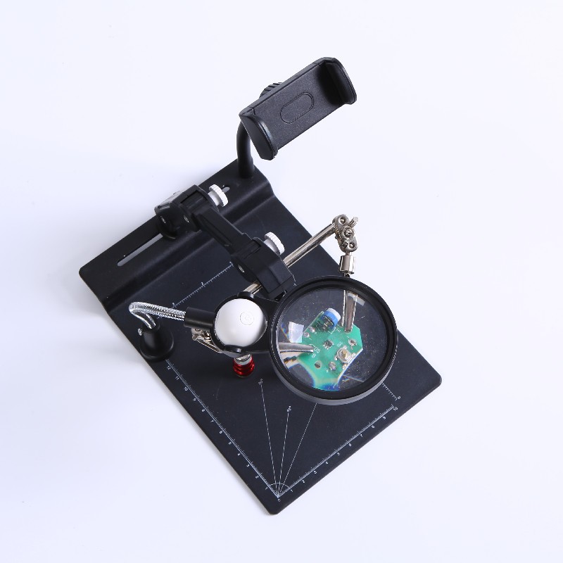 TH-7029 New Design Multi Soldering Station Helping Third Hand Magnifying Glass For PCB Welding Repair Station Tool