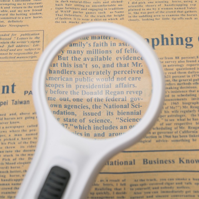 Wholesale handheld magnifier with led lighting 